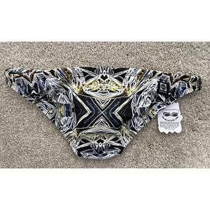 Stylish Black and Gold Bikini Bottom